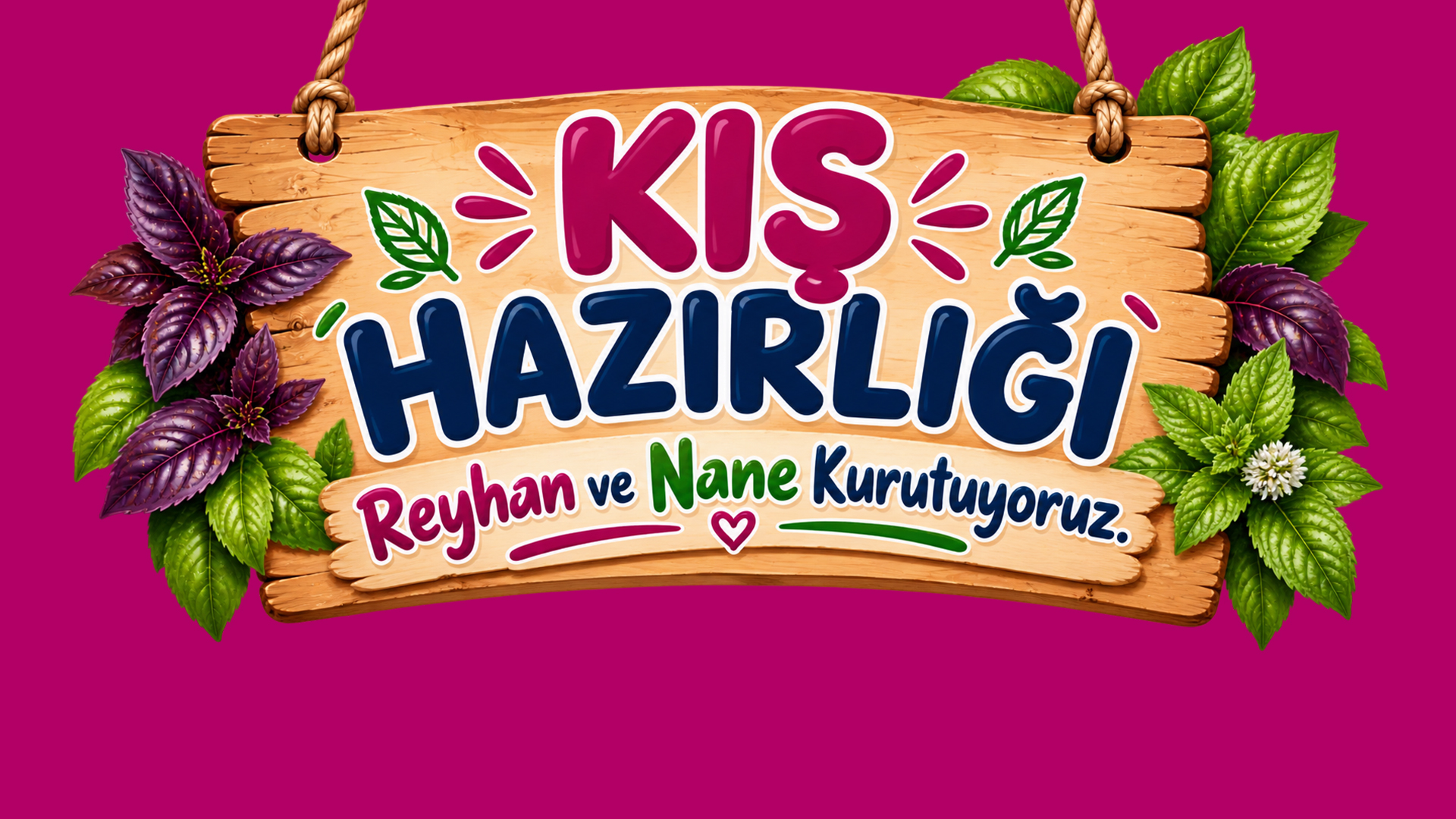 KIŞ HAZIRLIĞI; Reyhan ve Nane Kurutuyoruz!