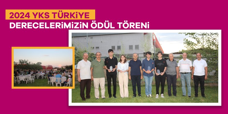 2024 YKS TÜRKİYE DERECELERİMİZİN PLAKET TÖRENİ