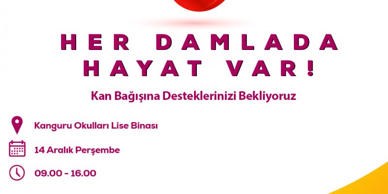 Kan Bağışına Desteklerinizi Bekliyoruz